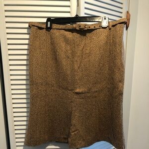 Skirt, brown tweed (Ann Taylor Loft, size 14)